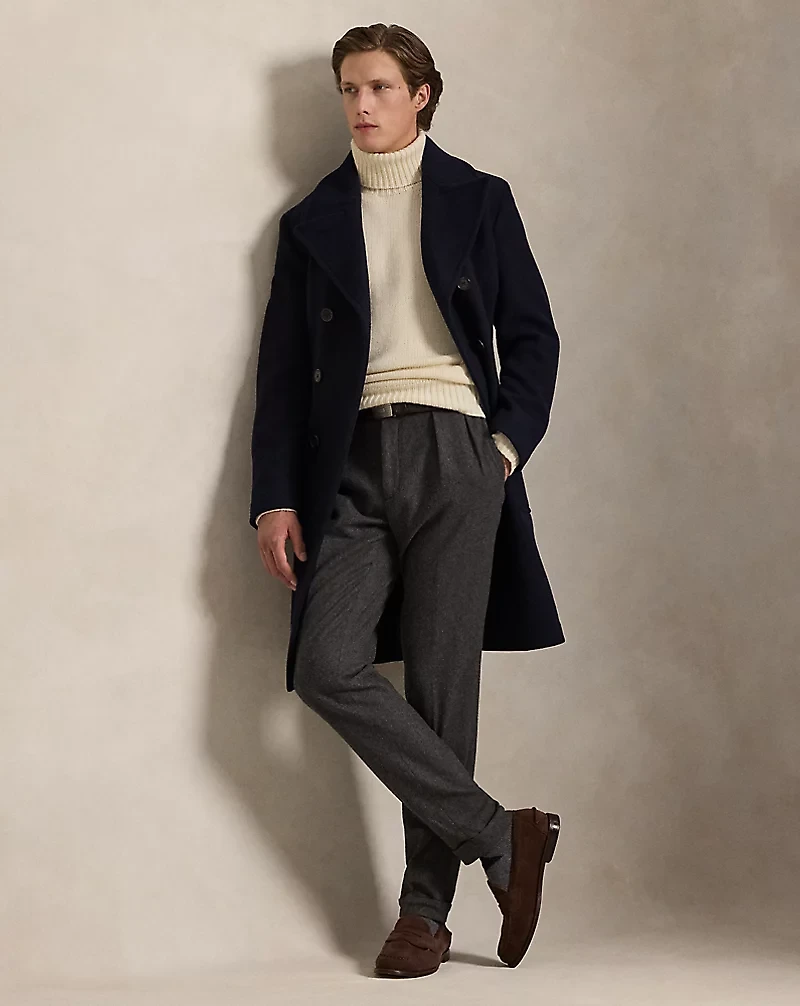 Suede-Patch Wool-Cashmere Sweater