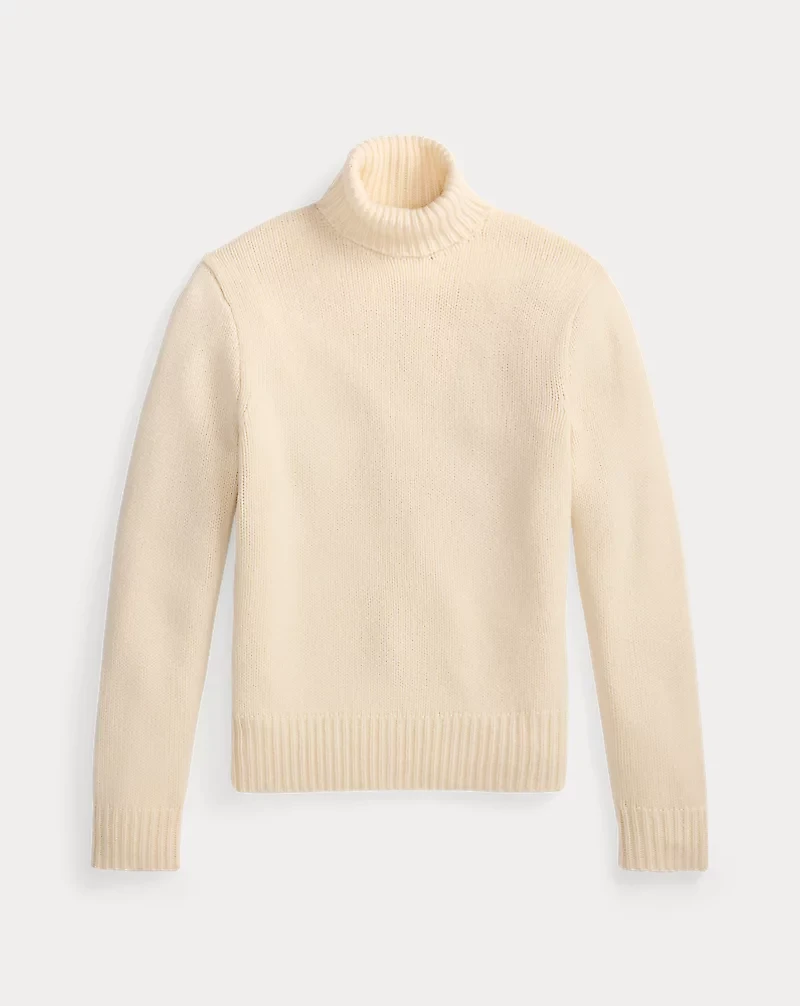 Suede-Patch Wool-Cashmere Sweater