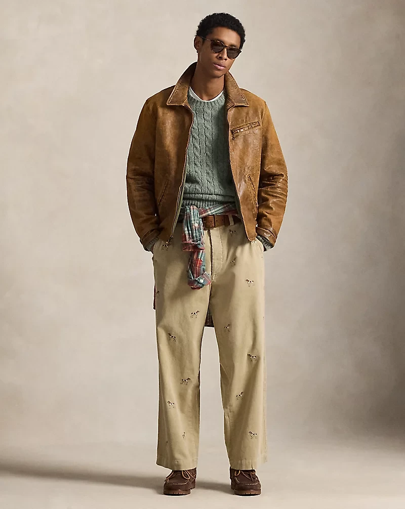 Leather Newsboy Jacket