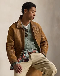 Leather Newsboy Jacket