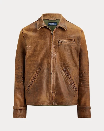 Leather Newsboy Jacket