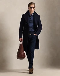 Fair Isle Polo-Collar Sweater