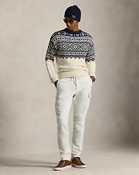 Patterned Cotton-Cashmere Sweater