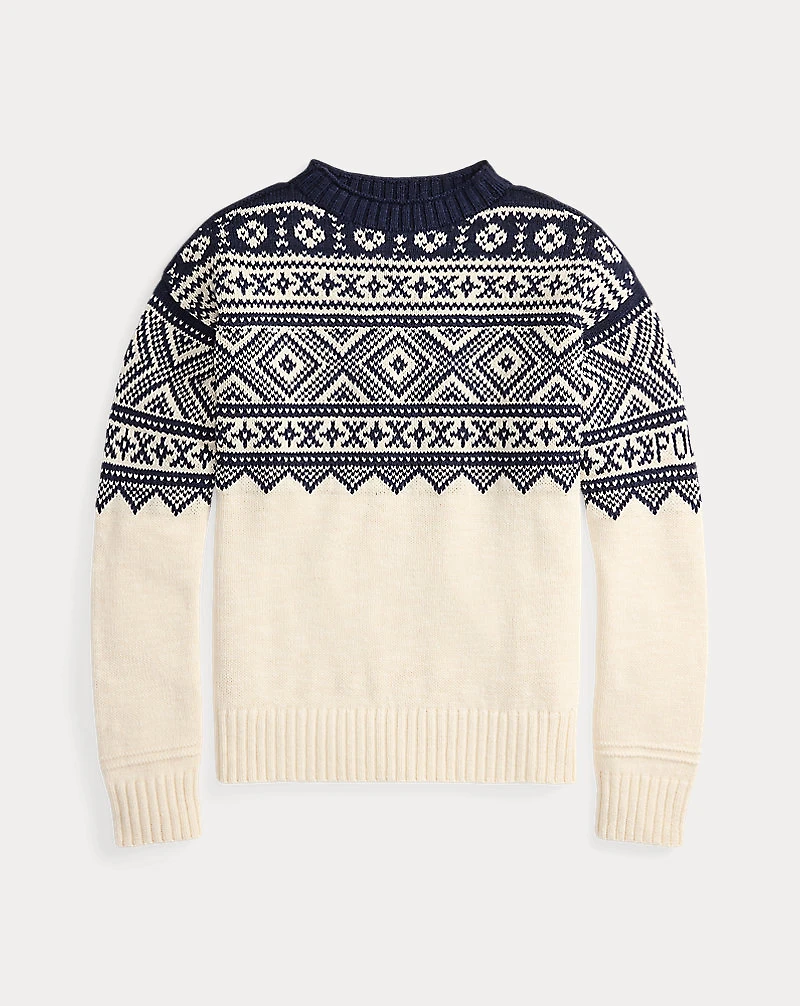 Patterned Cotton-Cashmere Sweater