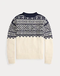 Patterned Cotton-Cashmere Sweater