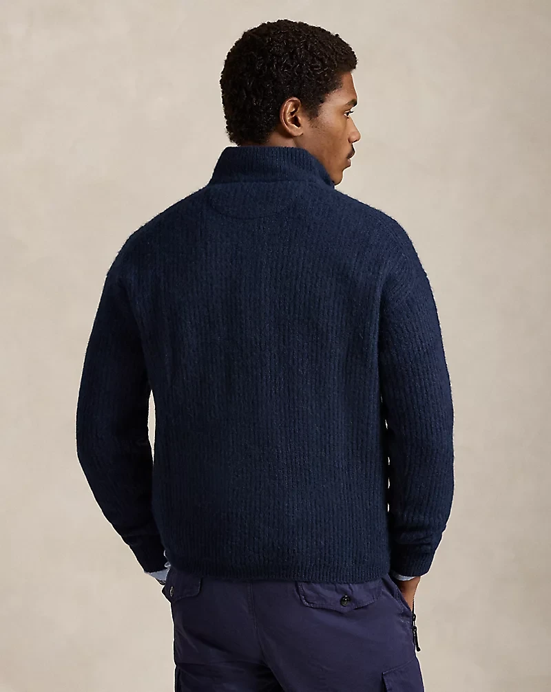 Quarter-Zip Mockneck Sweater