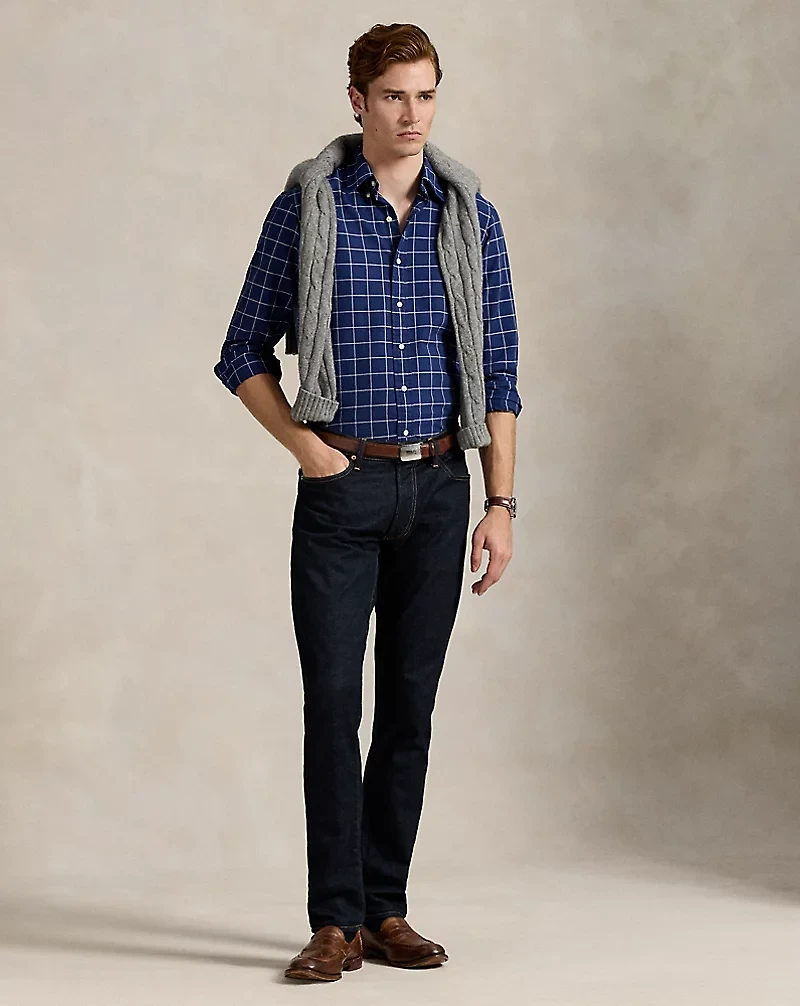 Classic Fit Windowpane Oxford Shirt