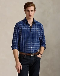 Classic Fit Windowpane Oxford Shirt