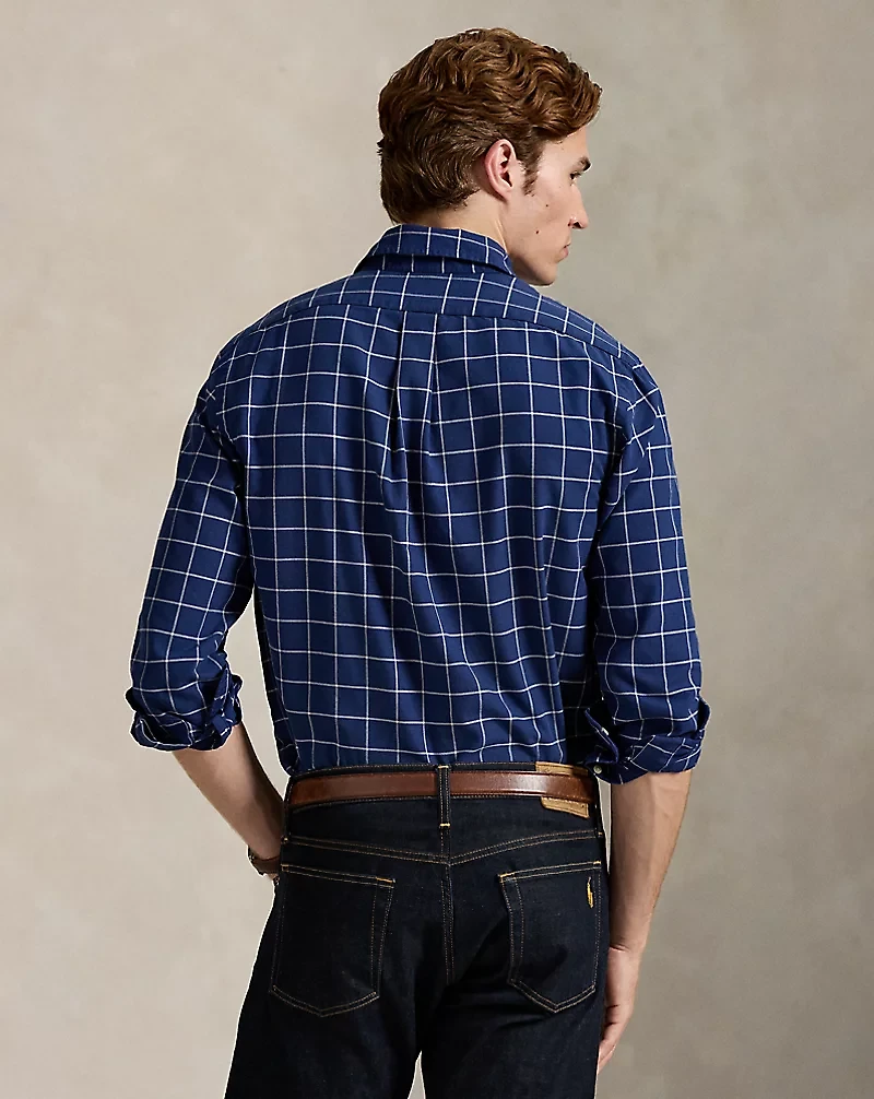 Classic Fit Windowpane Oxford Shirt