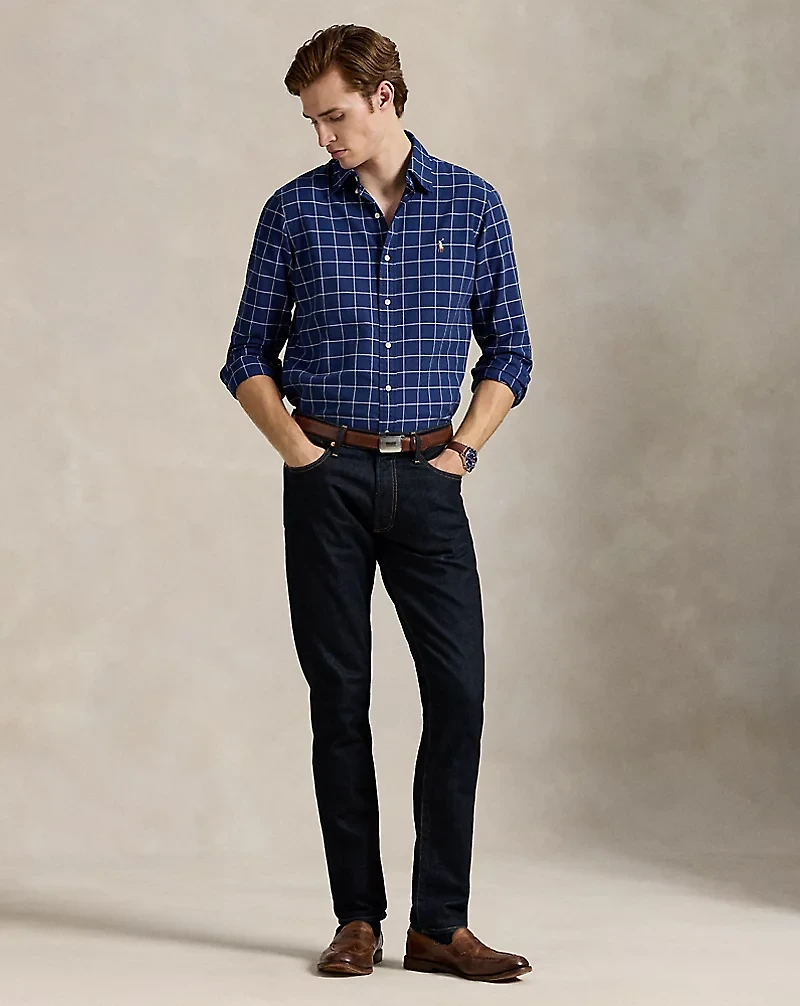 Classic Fit Windowpane Oxford Shirt