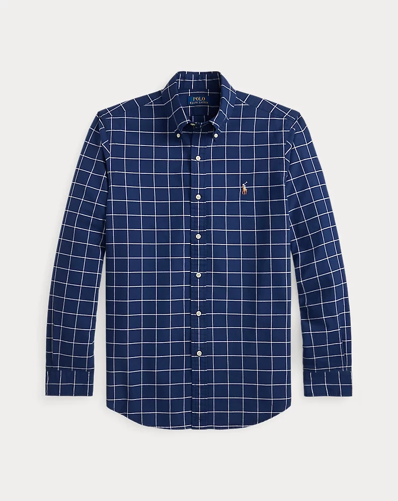 Classic Fit Windowpane Oxford Shirt