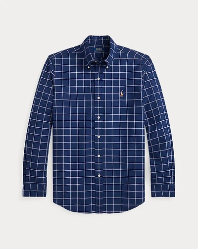 Classic Fit Windowpane Oxford Shirt