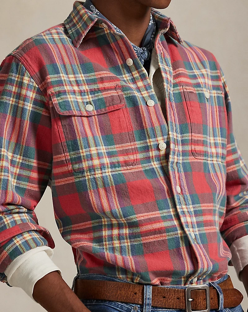 Classic Fit Plaid Flannel Workshirt