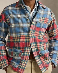 Patchwork Plaid Flannel Overshirt
