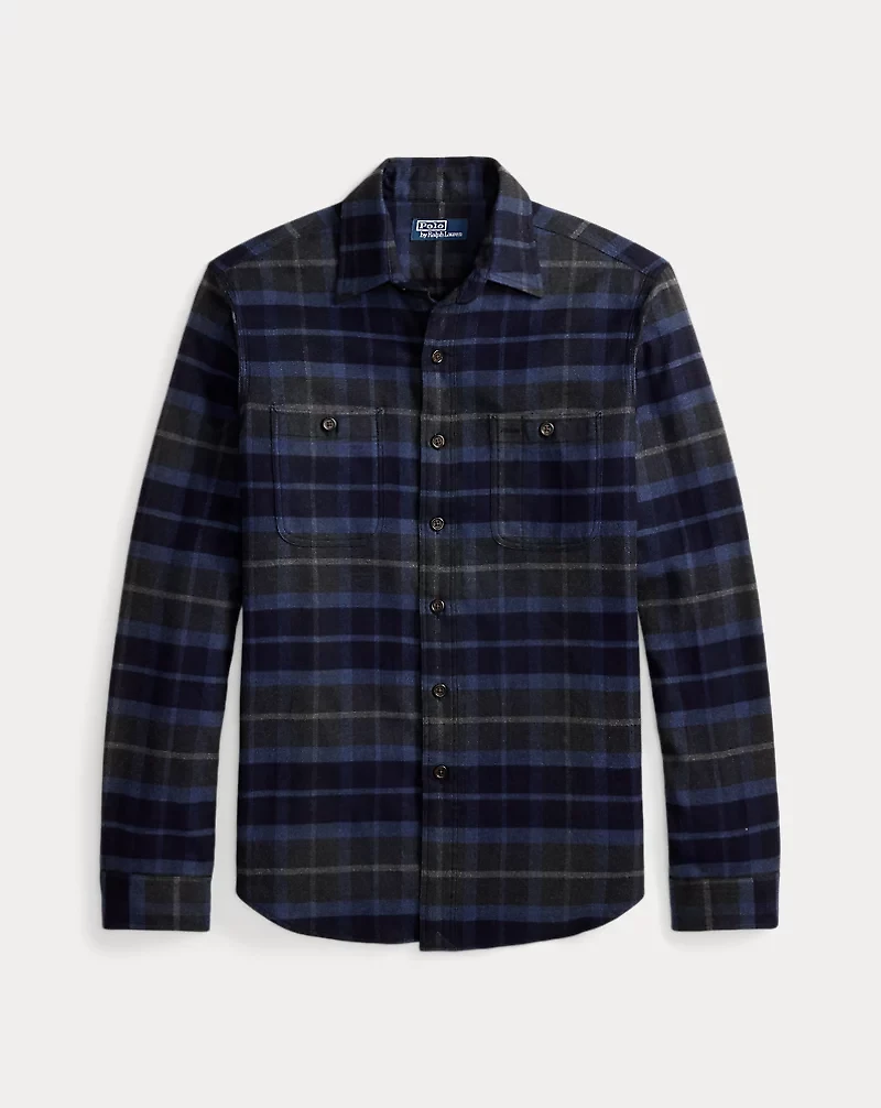 Classic Fit Plaid Twill Workshirt