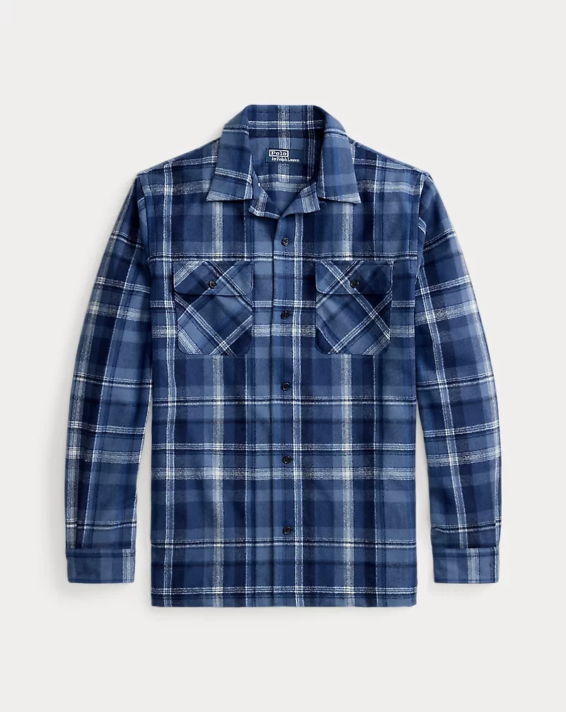 Classic Fit Plaid Wool Shirt