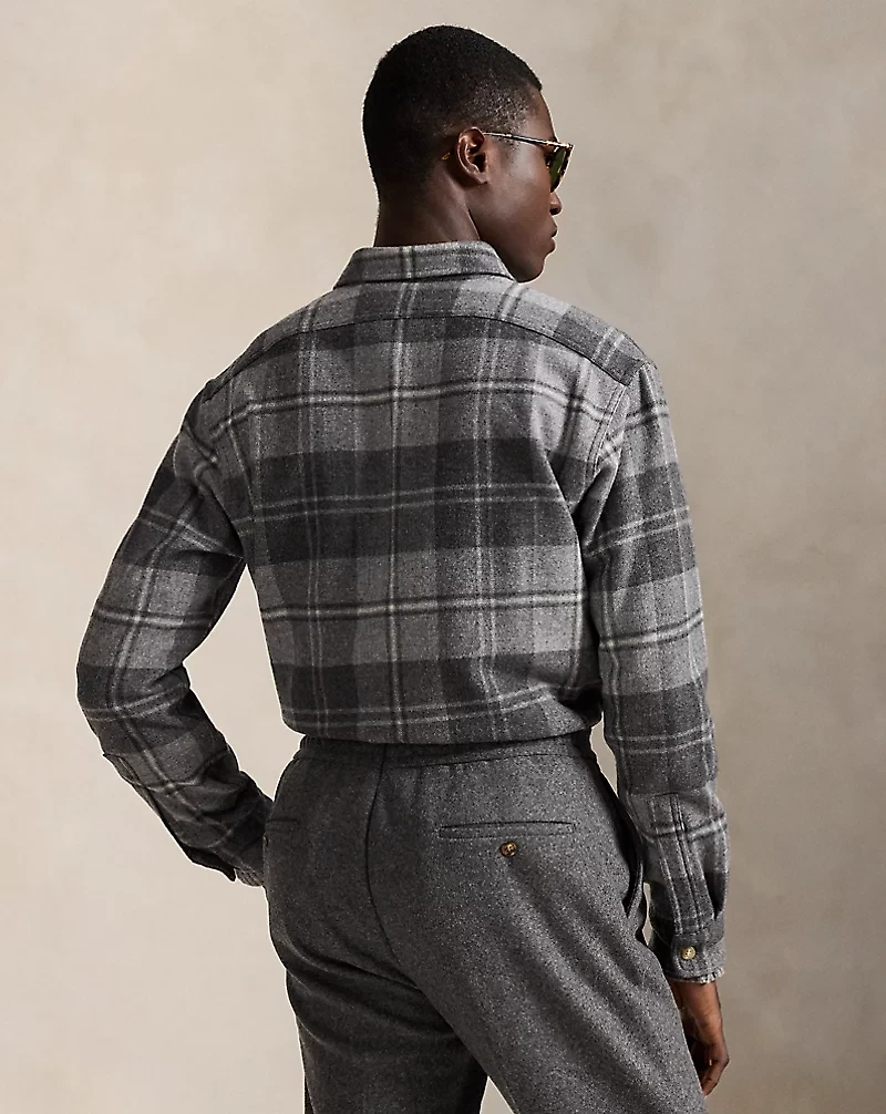 Classic Fit Plaid Wool Workshirt