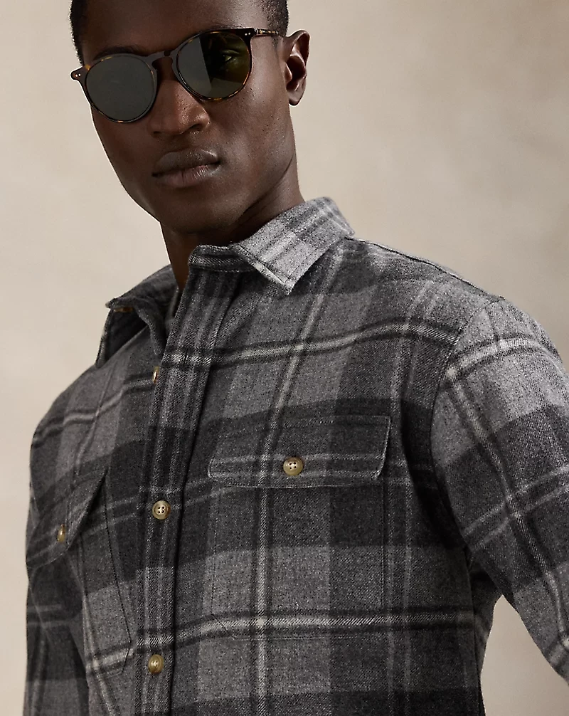 Classic Fit Plaid Wool Workshirt