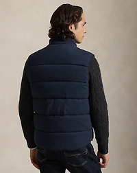 Houndstooth-Print Estate-Rib Vest