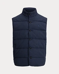 Houndstooth-Print Estate-Rib Vest