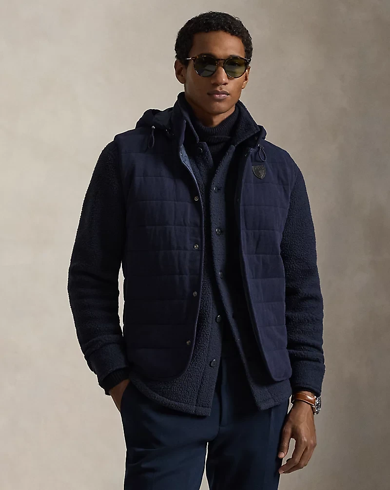 Quilted Jersey Hooded Vest