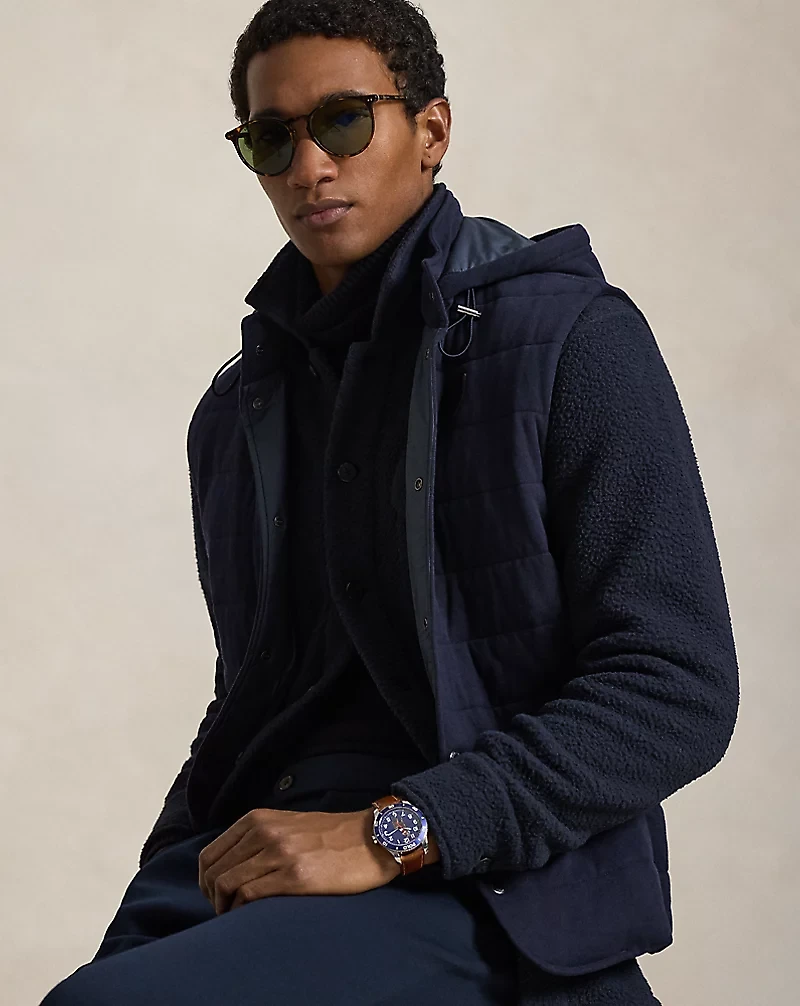 Quilted Jersey Hooded Vest