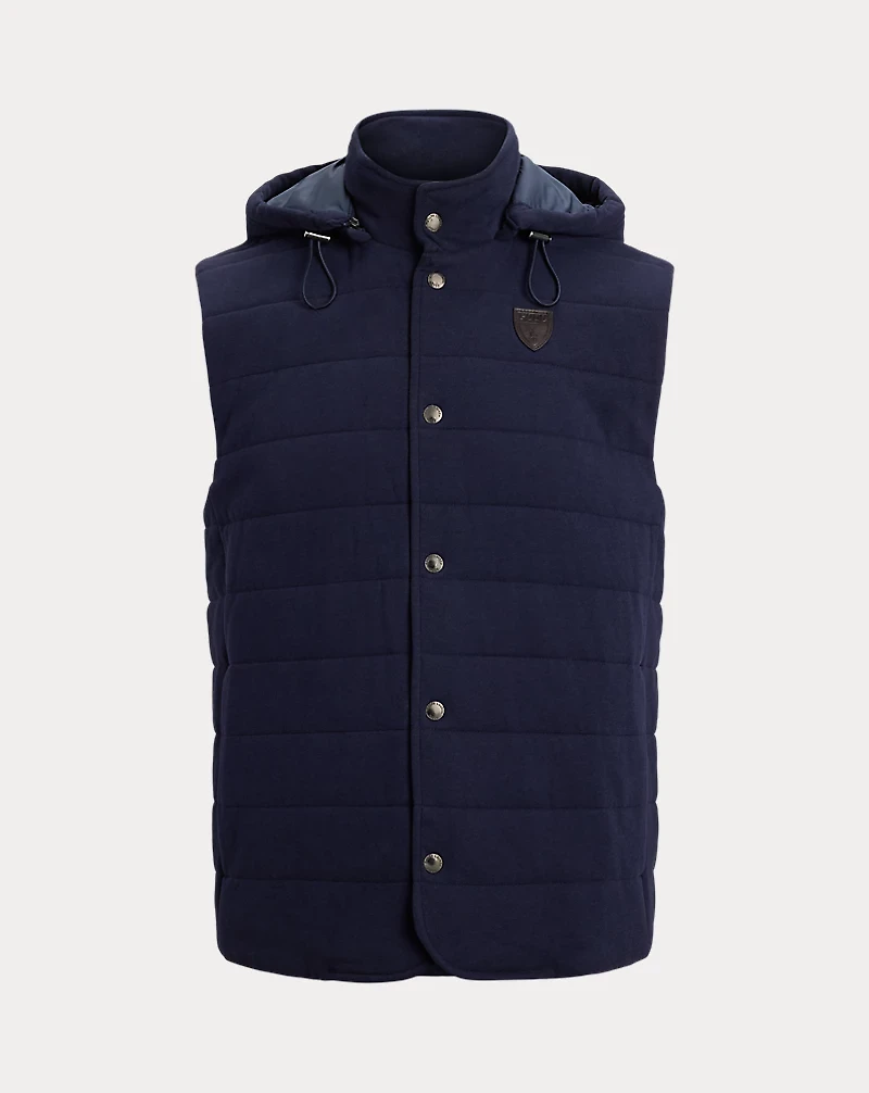 Quilted Jersey Hooded Vest