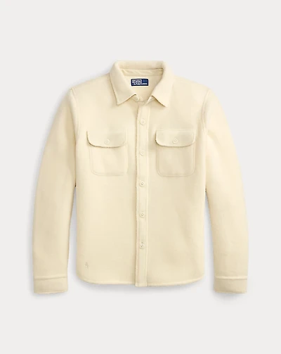 Felted Wool-Blend Overshirt