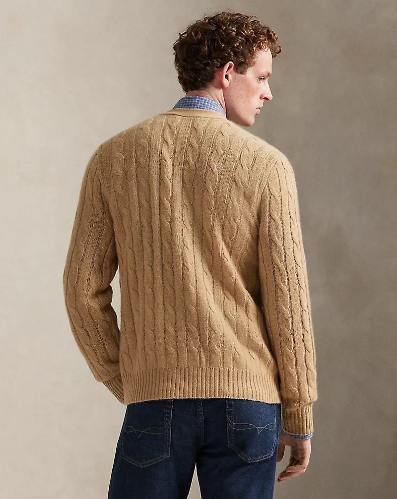 Cable-Knit Cashmere Cardigan