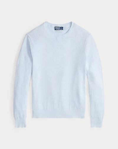 Textured Stretch Linen-Blend Sweater