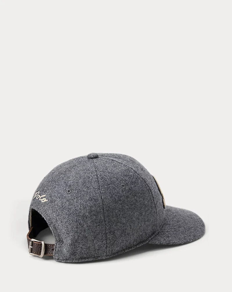 The Ralph Logo Wool-Blend Ball Cap
