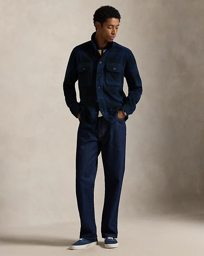 Plaid Pile Fleece Overshirt