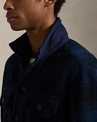 Plaid Pile Fleece Overshirt