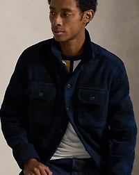 Plaid Pile Fleece Overshirt