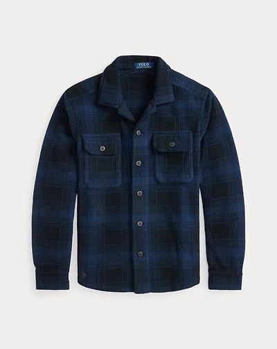 Plaid Pile Fleece Overshirt