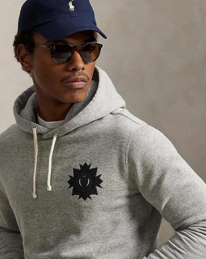 Embroidered Fleece Hoodie