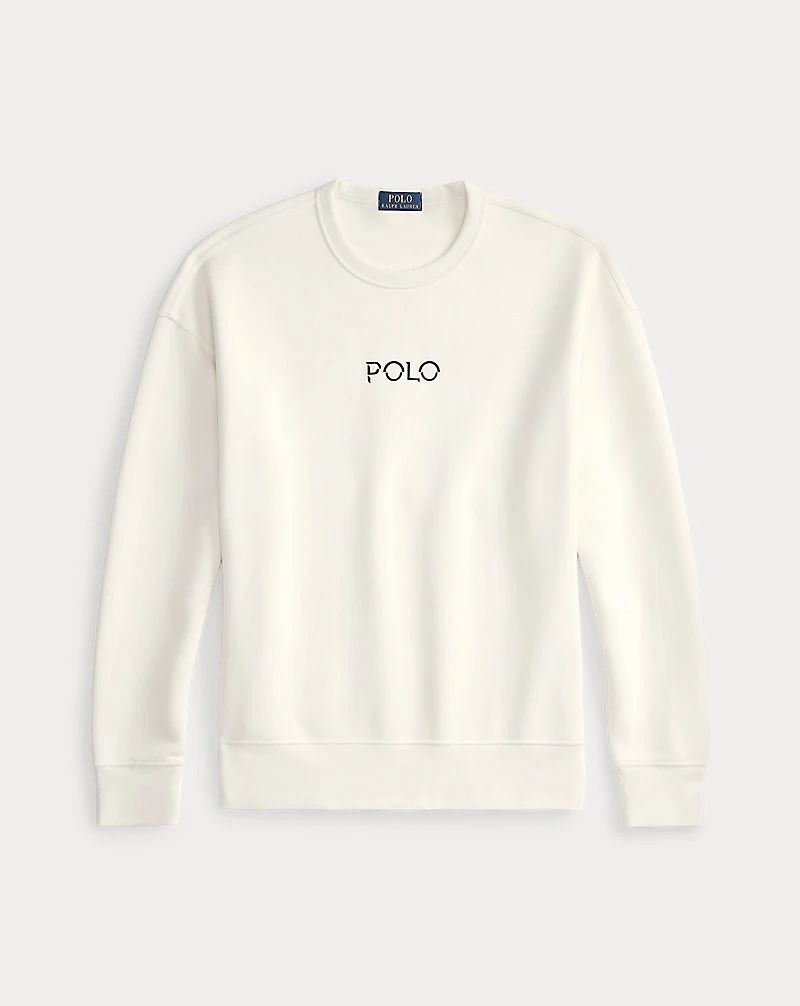 Relaxed Fit Logo Double-Knit Sweatshirt