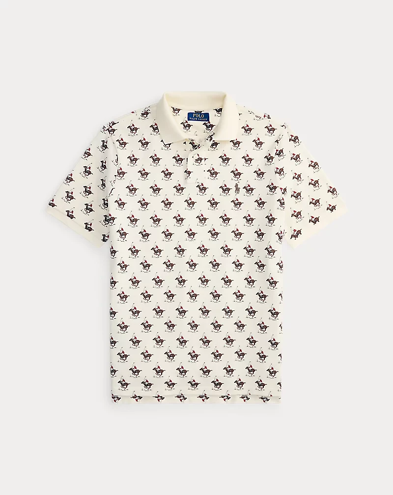 Classic Fit Equestrian Mesh Polo Shirt