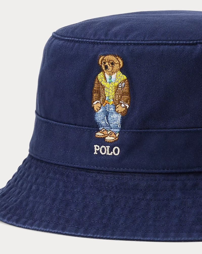 Polo Bear Twill Bucket Hat