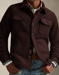 Felted Wool-Blend Overshirt