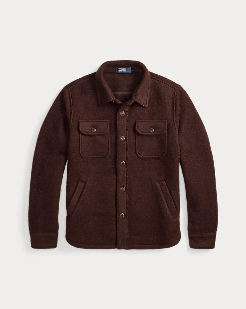 Felted Wool-Blend Overshirt