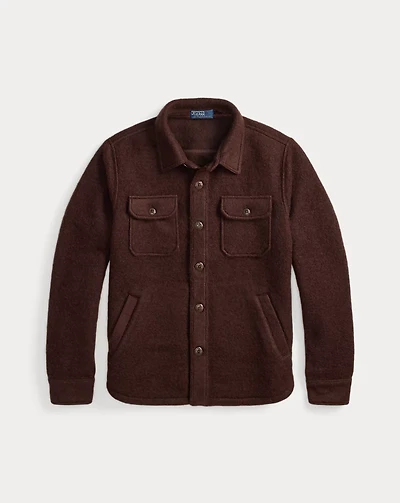 Felted Wool-Blend Overshirt
