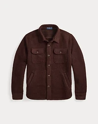 Felted Wool-Blend Overshirt