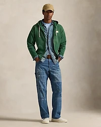 Relaxed Fit Loopback Fleece Hoodie