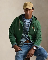 Relaxed Fit Loopback Fleece Hoodie
