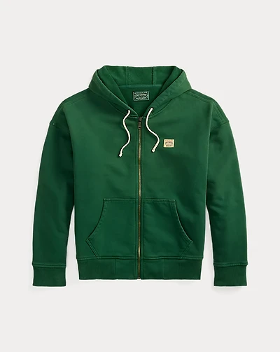 Relaxed Fit Loopback Fleece Hoodie
