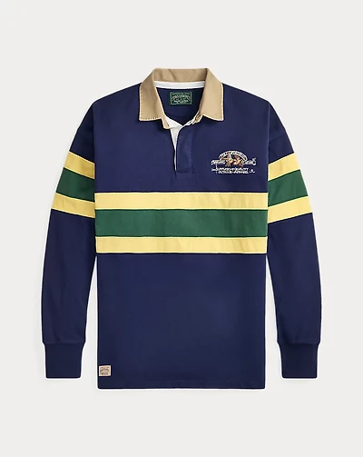 Vintage Fit Embroidered Rugby Shirt