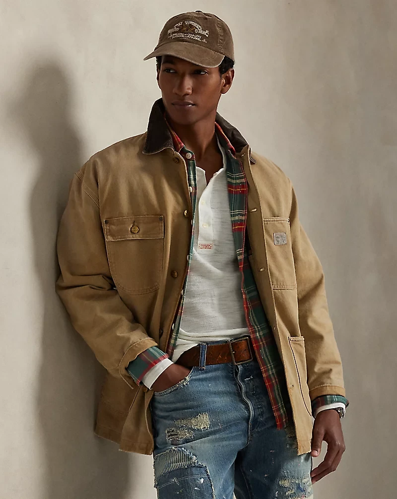 Textured Waffle-Knit Henley Shirt