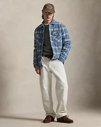 Plaid Felted Wool Overshirt