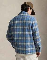 Plaid Felted Wool Overshirt